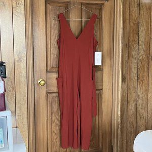 Athleta Sarasota Jumpsuit, rust, small (brand new with tags)